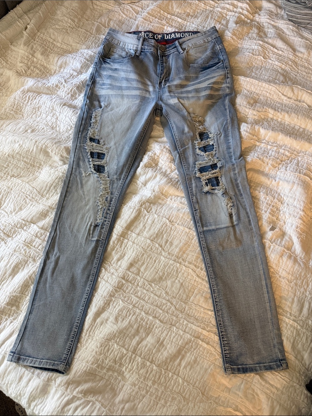 Light Blue Distressed Women’s Jeans